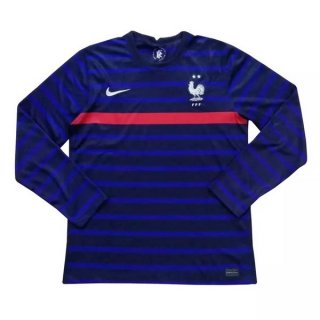 Thailande Maillot France Domicile ML 2020 Bleu Pas Cher