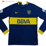 Maillot Boca Juniors Domicile ML 2017 2018 Pas Cher