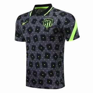 Polo Atlético de Madrid 2020 2021 Noir Gris Pas Cher Polo Atlético de Madrid 2020 2021 Noir Gris Pas Cher
