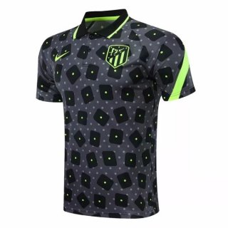 Polo Atlético de Madrid 2020 2021 Noir Gris Pas Cher