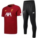 Entrainement Liverpool Ensemble Complet 2019 2020 Rouge Noir Pas Cher