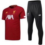 Entrainement Liverpool Ensemble Complet 2019 2020 Rouge Noir Pas Cher