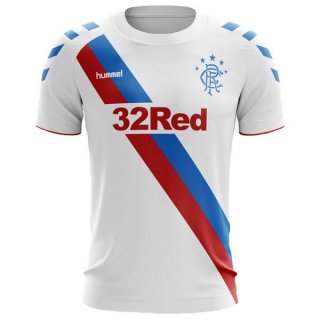 Maillot Rangers Exterieur 2018 2019 Blanc Pas Cher