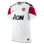 Maillot Manchester United Exterieur Retro 2010 2011 Blanc Pas Cher