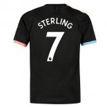 Maillot Manchester City NO.7 Sterling Exterieur 2019 2020 Noir Pas Cher