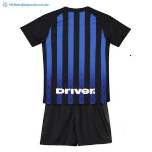 Maillot Inter de Milán Domicile Enfant 2018 2019 Bleu Pas Cher