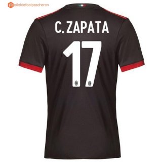 Maillot Milan Third C.Zapata 2017 2018 Pas Cher