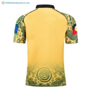 Maillot Rugby Australie 2017 2018 Jaune Pas Cher