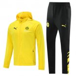 Coupe Vent Borussia Dortmund Ensemble Complet 2021 2022 Jaune Noir Pas Cher