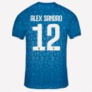 Maillot Juventus NO.12 Alex Sangro Third 2019 2020 Bleu Pas Cher