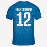Maillot Juventus NO.12 Alex Sangro Third 2019 2020 Bleu Pas Cher
