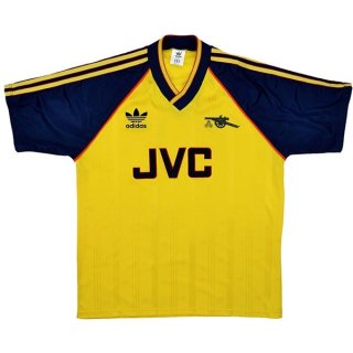 Thailande Maillot Arsenal Exterieur Retro 1988 1991 Jaune Pas Cher