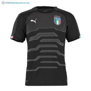 Maillot Italie Gardien 2018 Noir Pas Cher