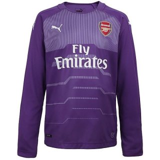 Maillot Arsenal ML Gardien 2018 2019 Purpura Pas Cher