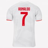 Maillot Juventus NO.7 Ronaldo Exterieur 2019 2020 Gris Blanc Pas Cher