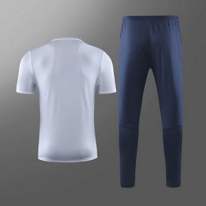 Entrainement France Ensemble Complet 2019 Blanc Bleu Pas Cher