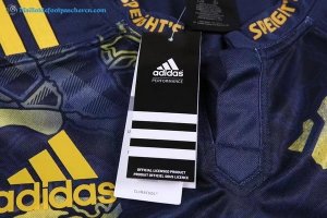 Maillot Rugby Highlanders 2017 2018 Bleu Pas Cher