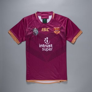 Maillot QLD Maroons 2018 Rouge Pas Cher