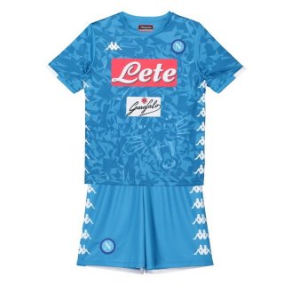 Maillot Naples Domicile Enfant 2018 2019 Bleu Pas Cher