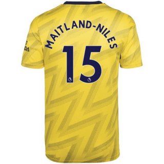 Maillot Arsenal NO.15 Maitland Niles Exterieur 2019 2020 Jaune Pas Cher