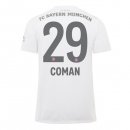 Maillot Bayern Munich NO.29 Coman Exterieur 2019 2020 Blanc Pas Cher