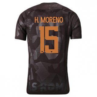 Maillot AS Roma Domicile H.Moreno 2017 2018 Pas Cher