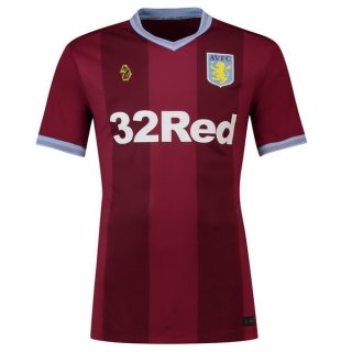 Maillot Aston Villa Domicile 2018 2019 Rouge Pas Cher