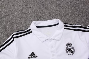 Polo Real Madrid Ensemble Complet 2018 2019 Blanc Pas Cher