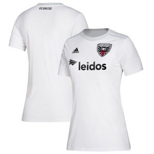 Maillot D.C. United Exterieur Femme 2019 2020 Blanc Pas Cher