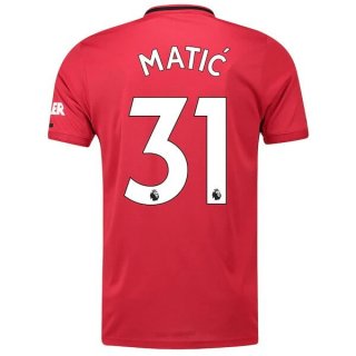 Maillot Manchester United NO.31 Matic Domicile 2019 2020 Rouge Maillot Manchester United NO.31 Matic Domicile 2019 2020 Rouge