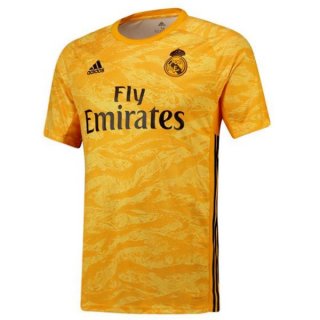 Maillot Real Madrid Domicile Gardien 2019 2020 Jaune Pas Cher