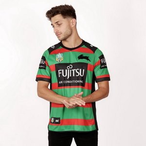 Maillot Rabbitohs Domicile 2018 Vert Pas Cher