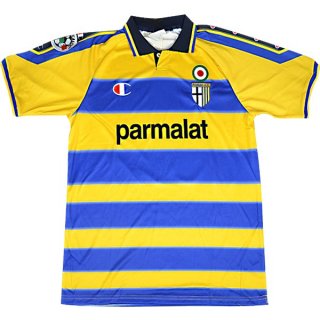 Maillot Parma Domicile 1999 2000 Bleu Jaune Pas Cher