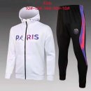 Enfant Sweat Shirt Capuche Paris Saint Germain 2022 Blanc Rose 1