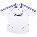 Thailande Maillot Real Madrid Domicile Retro 2007 2008 Blanc Pas Cher