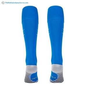 Chaussette Brésil Exterieur 2018 Bleu Pas Cher