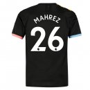 Maillot Manchester City NO.26 Mahrez Exterieur 2019 2020 Noir Pas Cher