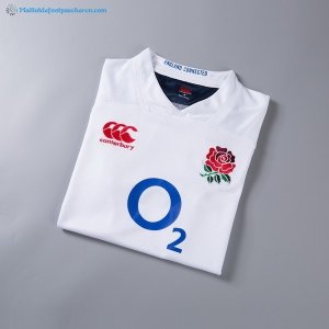 Maillot Rugby Angleterre Domicile 2017 2018 Blanc Pas Cher