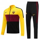 Survetement AS Roma 2020 2021 Jaune Rouge Pas Cher