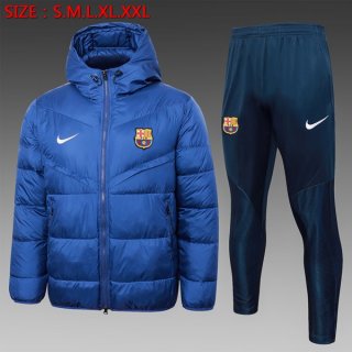 Manteau de duvet Barcelone Ensemble Complet 2024 2025 Bleu Manteau de duvet Barcelone Ensemble Complet 2024 2025 Bleu