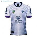 Maillot Rugby Melbourne Storm Exterieur 2018 Blanc Pas Cher