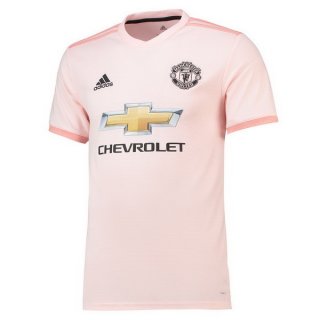 Maillot Manchester United Thailande Exterieur 2018 2019 Rose Pas Cher