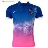 Polo Atlético de Madrid 2017 2018 Bleu Rose Pas Cher