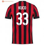 Maillot Milan Domicile Kuco 2017 2018 Pas Cher