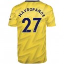 Maillot Arsenal NO.27 Mavropanos Exterieur 2019 2020 Jaune Pas Cher