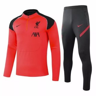 Survetement Liverpool 2021 2022 Rouge Gris Pas Cher