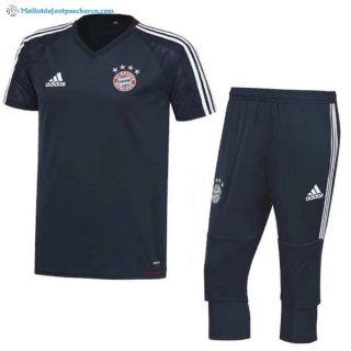 Entrainement Bayern Munich Conjunto Completo 2017 2018 Bleu Marine Pas Cher