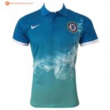 Polo Chelsea 2017 2018 Bleu Vert Pas Cher