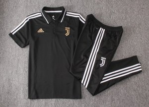 Polo Ensemble Complet Juventus 2018 2019 Noir Or Pas Cher