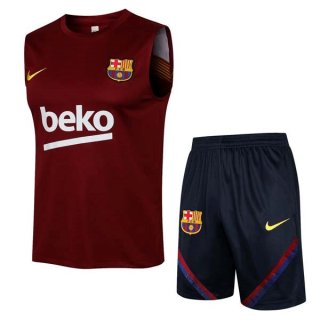 Maillot Barcelona Ensemble Complet Sans Manches 2022 Rouge Maillot Barcelona Ensemble Complet Sans Manches 2022 Rouge